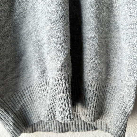 1960s 60s Vintage Jantzen V-Neck Grey Silver Sweater Size 40 M Casual Towncraft - Picture 5 of 6